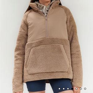 Girlfriend Collective Everyone Half-Zip Fleece in Mushroom